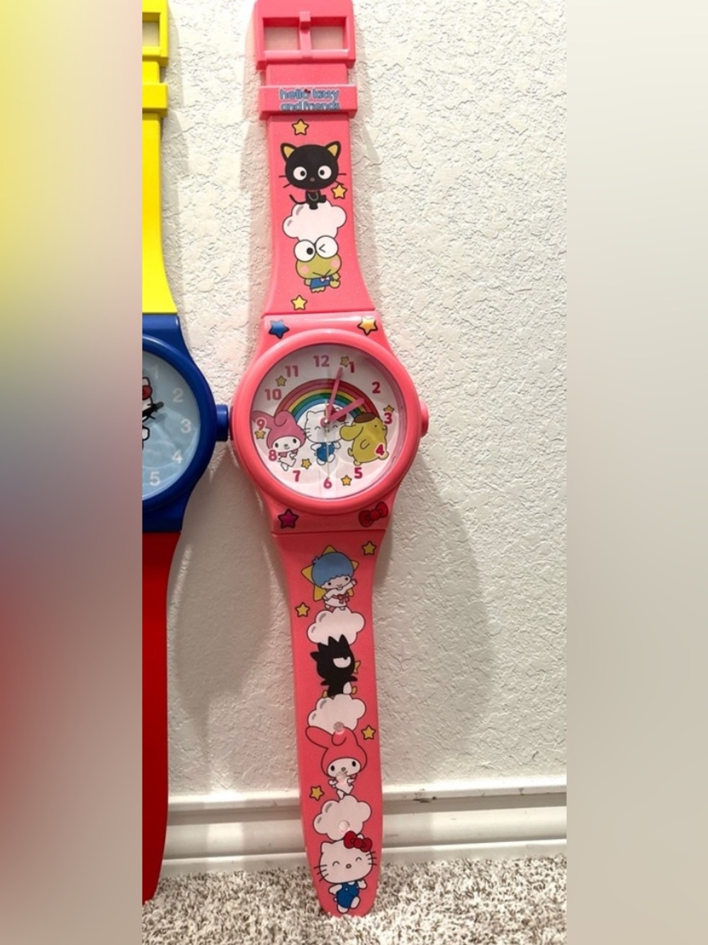 Hello Kitty and Friends Pink Wall Watch Clock